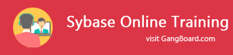 Sybase Online Training